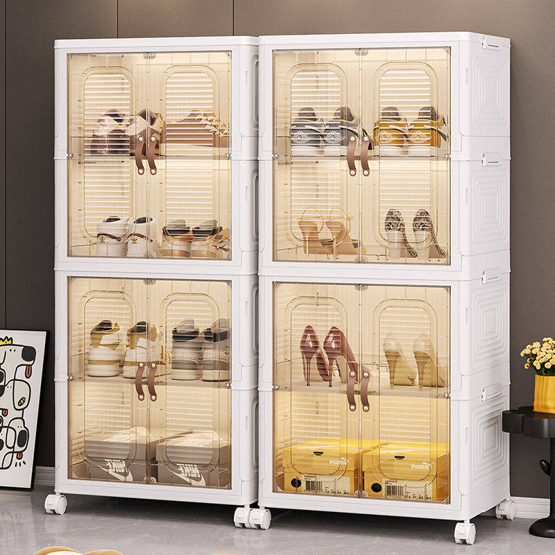 gabinete de almacenamiento caja de almacenamiento plegable puerta de entrada doméstica sala de estar dormitorio gabinete de almacenamiento de zapatos armario caja de almacenamiento