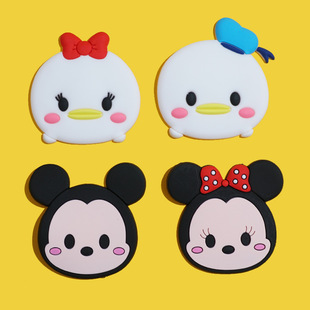 Mobile phone airbag bracket accessories cartoon patch mobile phone shell DIY cute soft rubber PVC stickers PU leather bag stickers