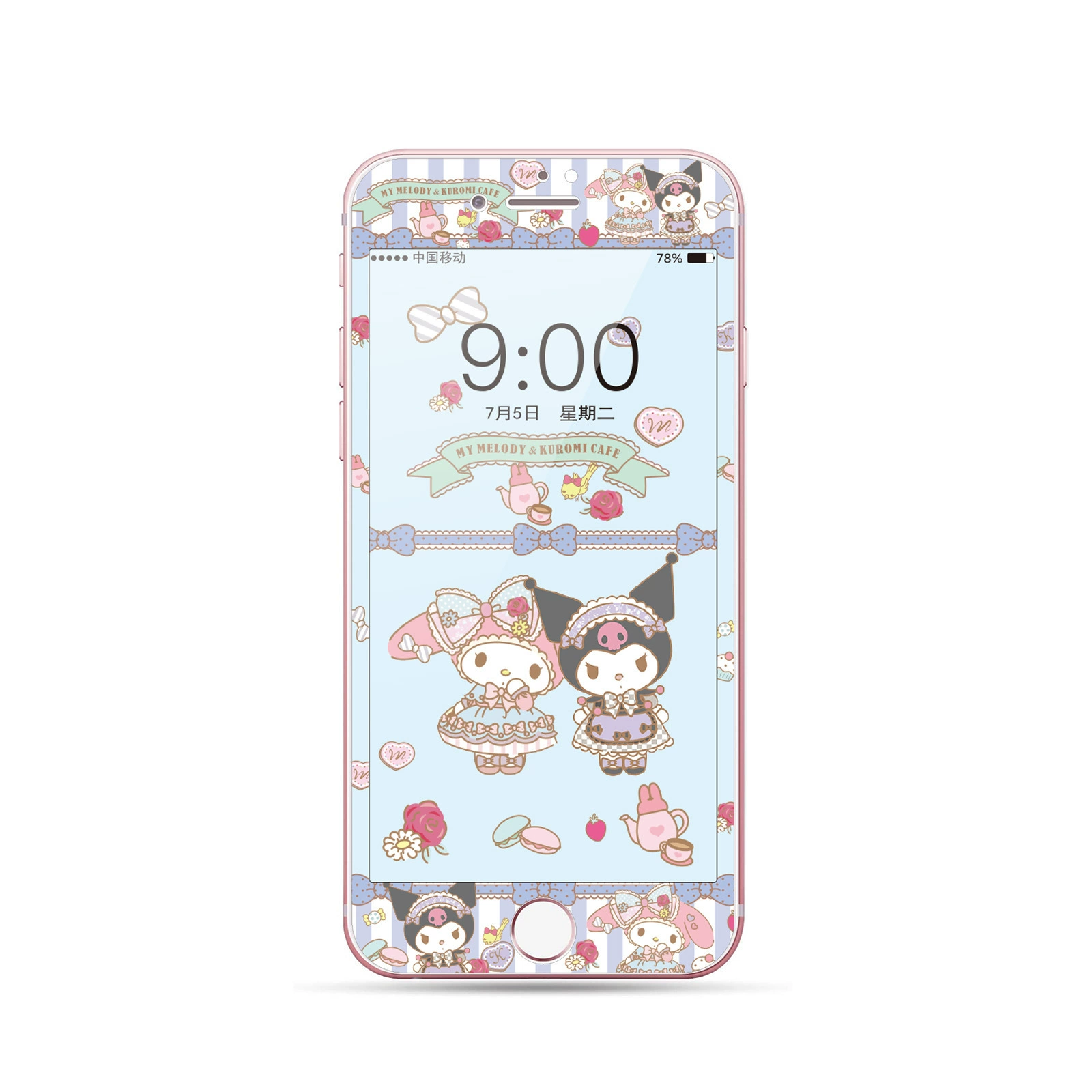 Стекло-предохранитель tempered для iPhone 4/4S/5/5S/SE/6/6s/7/8/Plus, 3D закруглённый край, полный экран