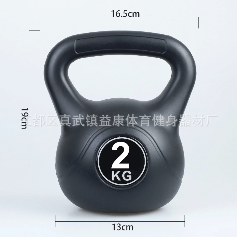 Venta al por mayor de plástico hexagonal inmersión mancuerna hombres y mujeres color kettlebell brazo entrenamiento muscular equipo de fitness hogar kettlebell Promoción de fin de año