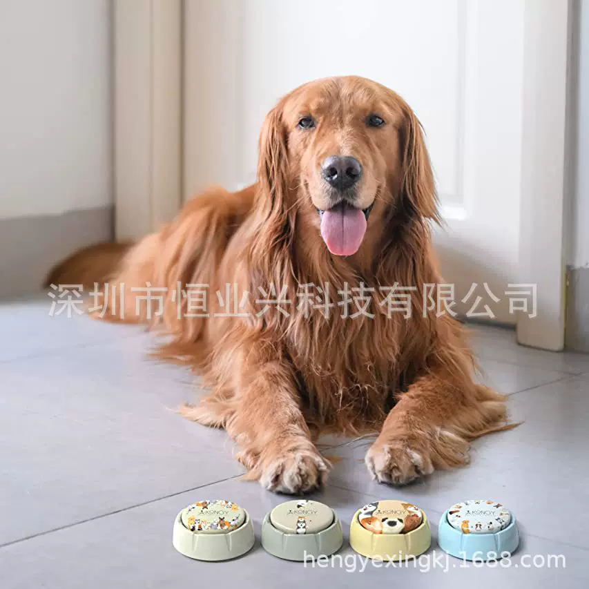 工厂狗狗录音按钮 狗狗按键交流器 宠物交流按钮 支持定制