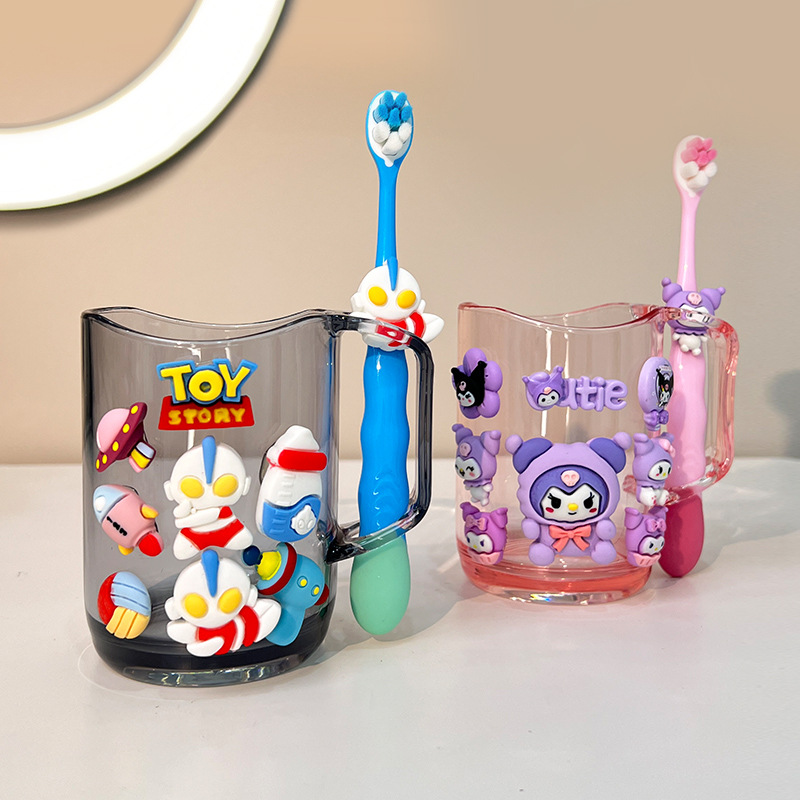 Ultra, children's Ultraman Tiga, mouthwash, toothbrush for boys and girls