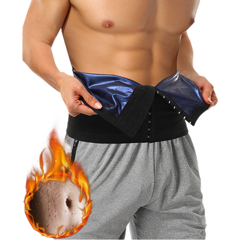 Los deportes transfronterizos breasted plástico cintura vientre cinturón cintura entrenador fitness hombres europeos y americanos sudor cintura cinturón sauna ropa