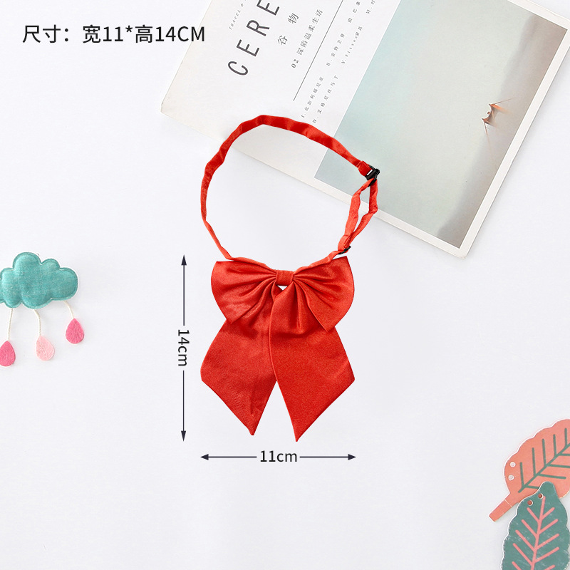 Pajarita para niños Corbata para niños coreanos Pajarita para bebés de color rojo vino de moda