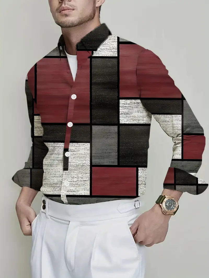 Comercio exterior europeo y americano Amazon 2025 nueva tendencia de la moda casual todo fósforo camisa de manga larga de alta calidad MB12