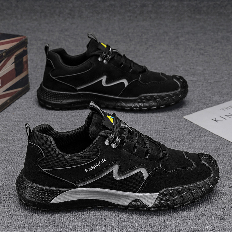 Zapatos para hombres 2024 nuevos zapatos de malla transpirables de otoño para hombres Gump zapatos de trabajo de suela gruesa zapatos de protección laboral