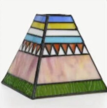 汇璟蒂凡尼彩色玻璃灯罩8/12/16英寸手工灯饰