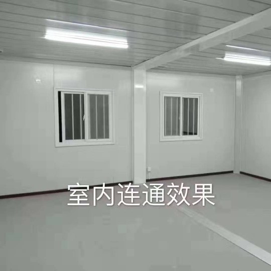 Residente en el sitio de construcción, casa de contenedores, casa de tablero móvil desmontable, casa de ensamblaje de oficina, casa de tablero de acero ligero