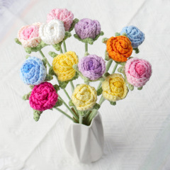 完成品手作り編み泡薔薇花束鉤針毛糸バレンタインデー教師の日プレゼント彼女プレゼント卸売り