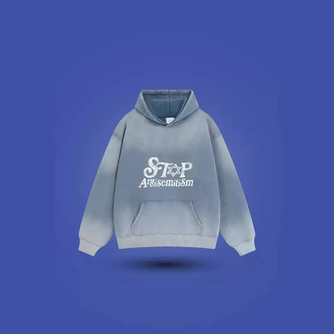 秋冬新款重磅400g欧美高街渐变色卫衣潮牌做旧宽松休闲上衣