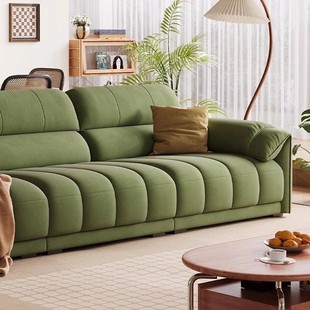 Cream Style Fabric Electric Sofa Living Room Cat Fleece Sofa Simple Modern Large and Small Apartment Multifunctional Sofa