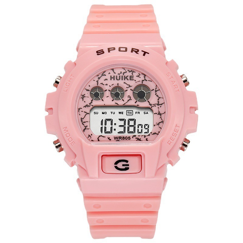 Estilo coreano ins estilo moda estudiante reloj electrónico multifunción deportes impermeable luminoso reloj electrónico para niños