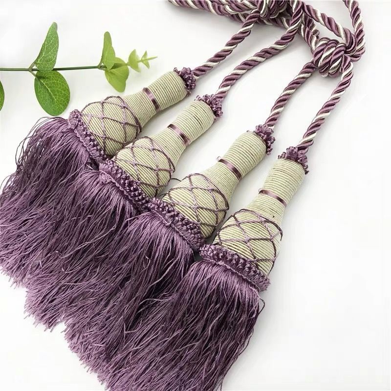 Flower Ball tennis curtain small tie ball tie rope tie buckle decorative color tassel curtain decorative tie ball hanging accessories