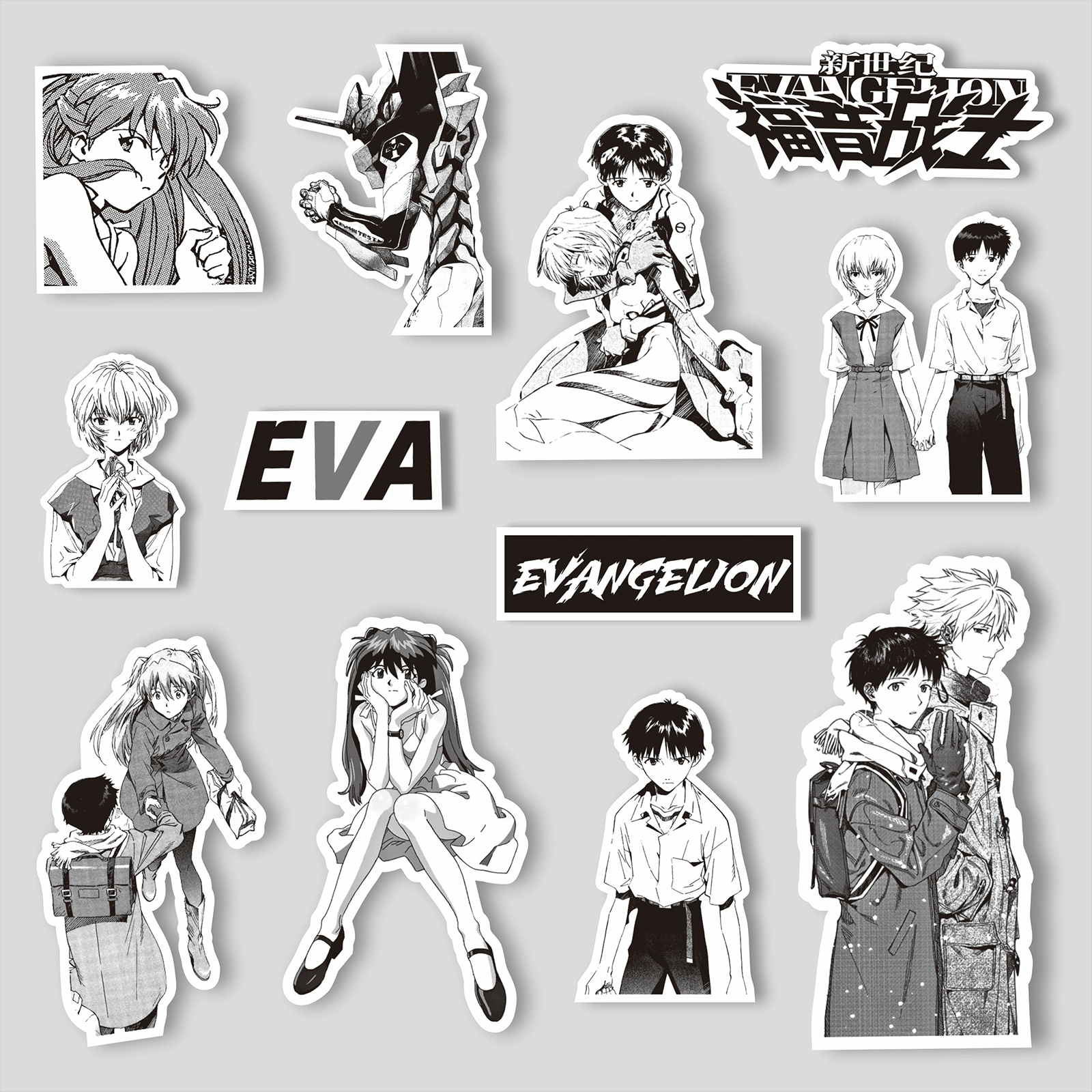 Eva, sticker, comics, mobile phone, scheduler, DIY