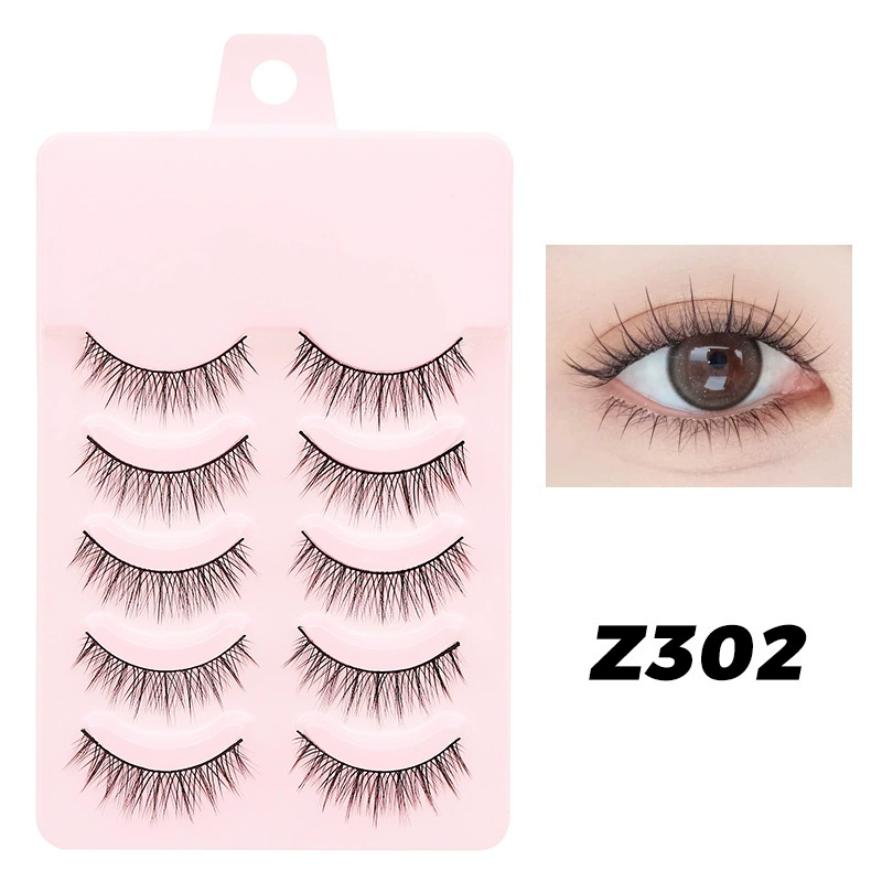 False Eyelashes DINGSEN, 5-Pair Set, Everyday & Cosplay Styles, Assorted Bands