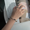 Golden advanced women's bracelet stainless steel, universal accessory, pink gold, high-quality style, light luxury style