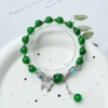 Grass green butterfly imitation cat eye stone bracelet#SZ266