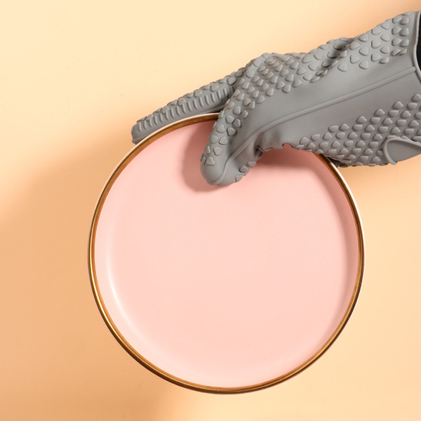 Silicone non-slip gloves heart shaped
