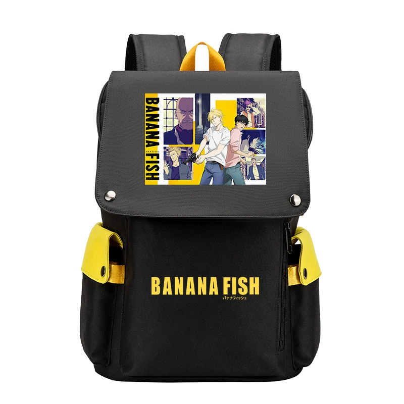 Банановые рыбки Banana Fish, бойцовская борьба, помощь студенту, рюкзак мужской, карикатурный большой объём школьный ранец