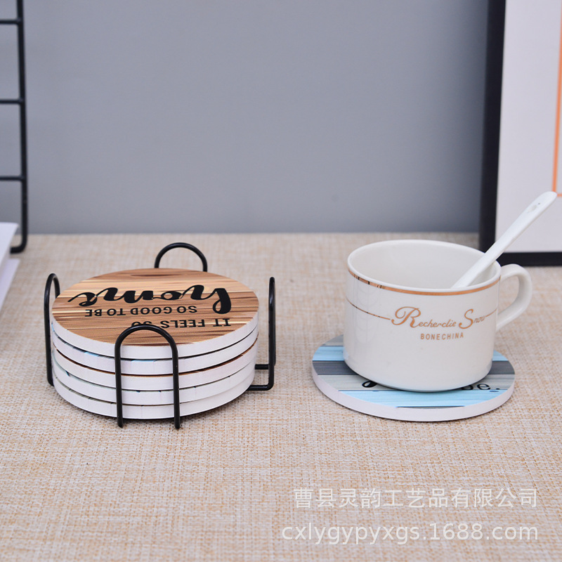 Cojín de café, posavasos de té, tapetes de madera, tapetes de aislamiento térmico, tapetes individuales, tapetes de té con patrón, juego de tapetes de aislamiento térmico
