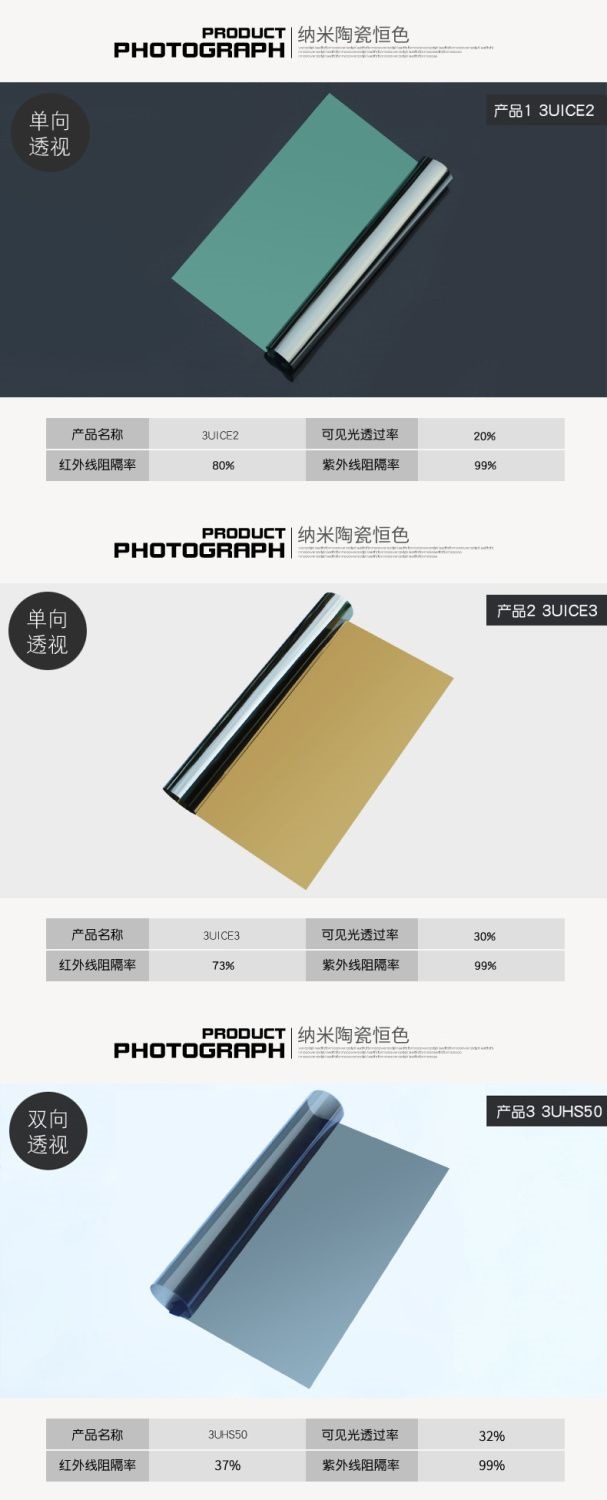 China Aerospace SANYOU Building Film Sunroom Sunscreen Insulation Film Energy-Saving Explosion-Proof Household Window Glass Film