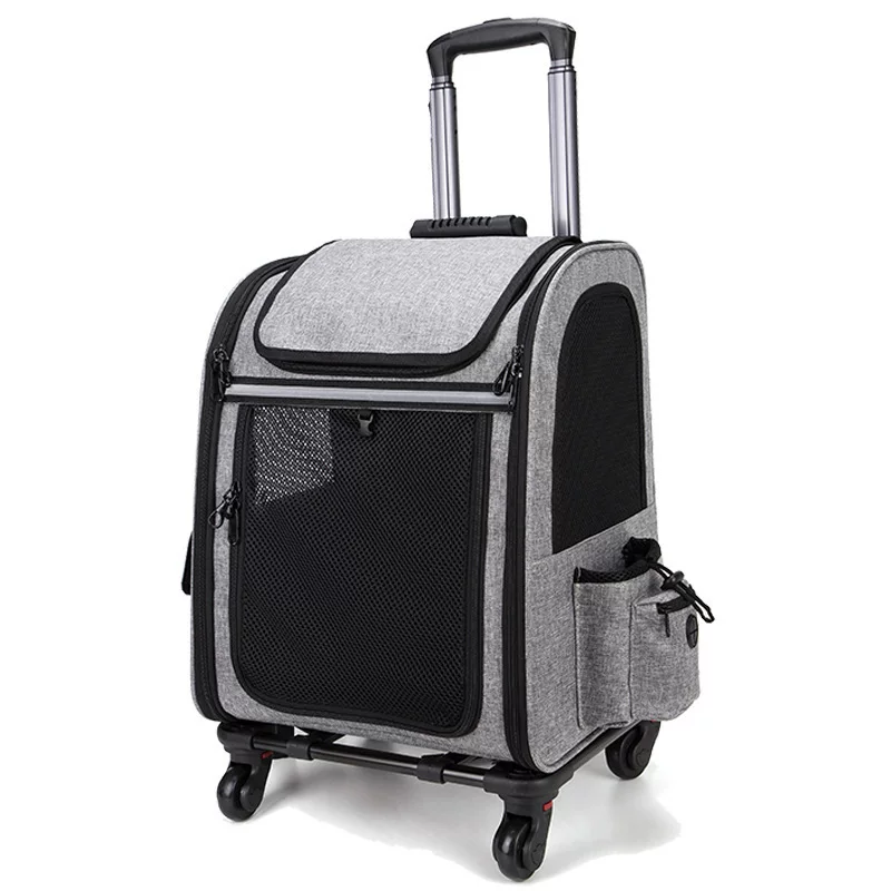 Suitcase, backpack to go out, handheld breathable capacious foldable cart, pet, cat, worn on the shoulder