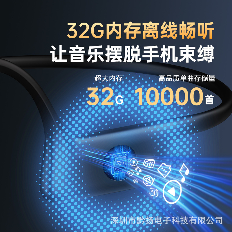 音楽、ランニング、サイクリング、水泳用のクロスボーダーシリコンBluetoothヘッドセット、ワイヤレス骨伝導ヘッドセット用の在庫あり|undefined