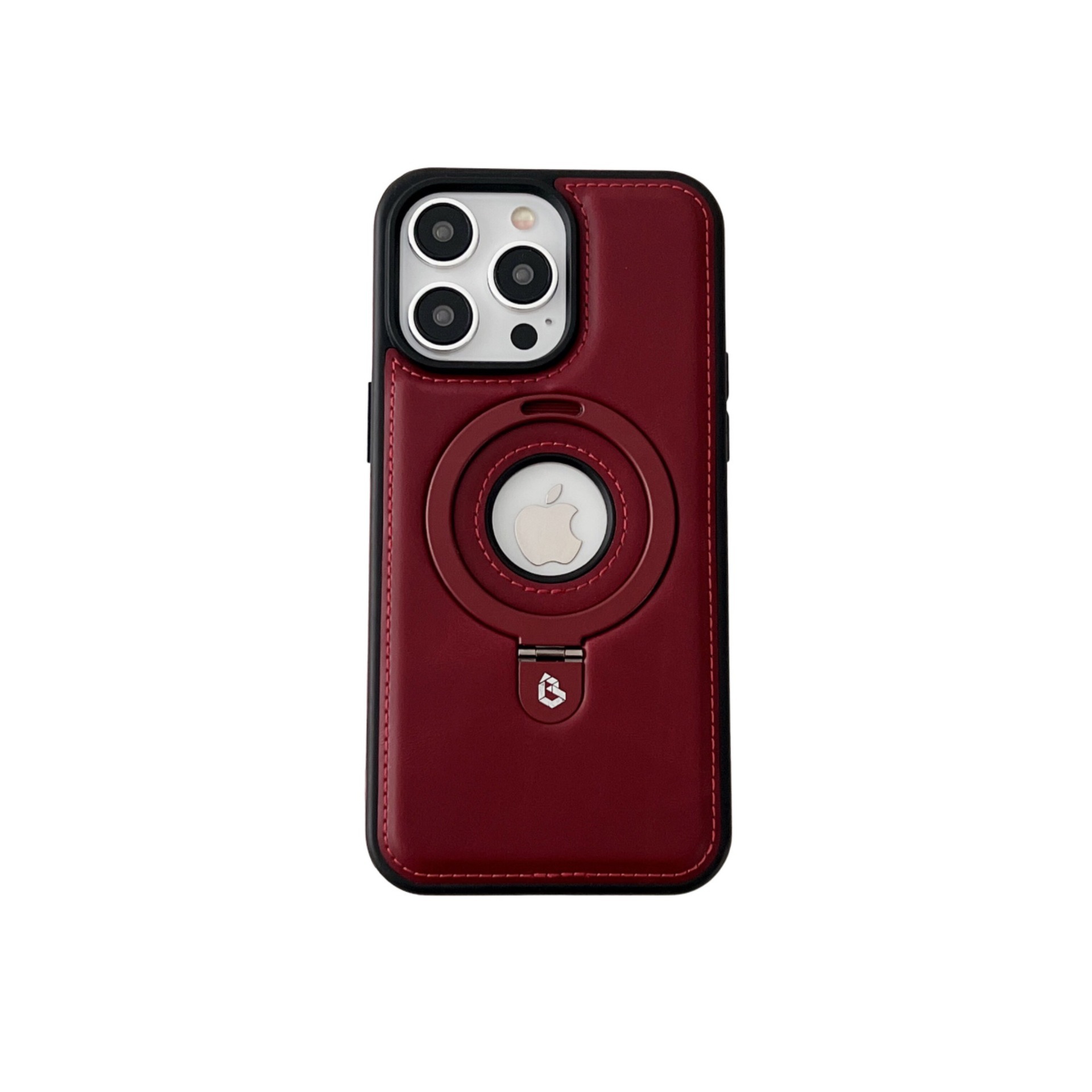Ốp lưng da cao cấp tích hợp giá đỡ cho iPhone 15, 16, 17 Pro Max — 【Đen Cao Cấp】Dòng 17 - Không Lo Lọt Logo, 【Nâu Thanh Lịch】Dòng 17 - Không Lo Lọt Nhãn, 【Gentleman Blue】Dòng 17 - Không Lo Lọt Nhãn, 【Đỏ】Dòng 17 - Không Lo Lọt Nhãn chi tiết 7