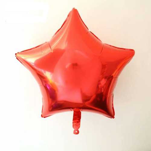 Five-pointed star aluminum film balloon birthday festival party decoration wedding wedding room layout kindergarten celebration supplies