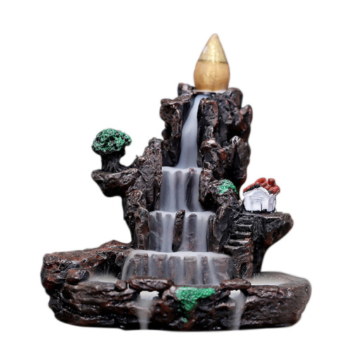Backflow incense burner creative resin incense burner backflow incense grain flow cloud incense burner smoke viewing porch ornaments incense burner manufacturer direct delivery