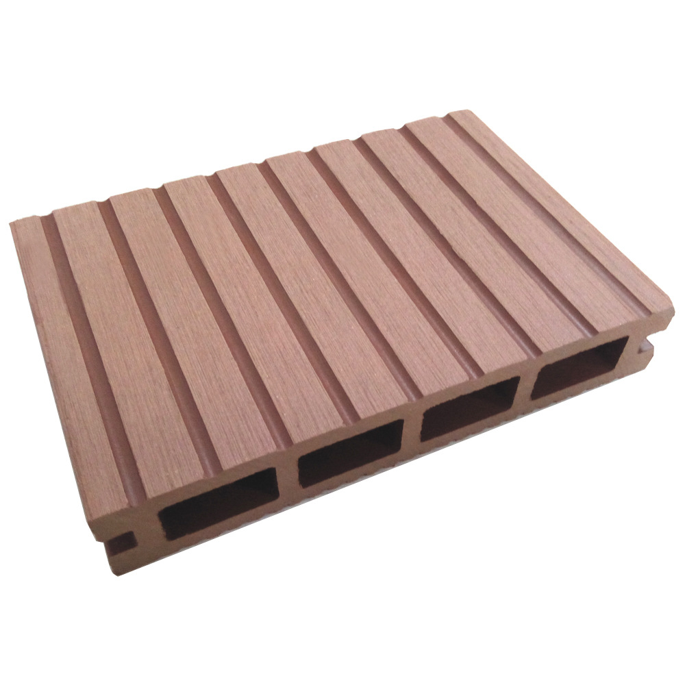 Plástico de madera WPC piso generación agujero cuadrado 145*24 protección del medio ambiente plástico material de madera jardín decoración al aire libre tablero de madera anticorrosión