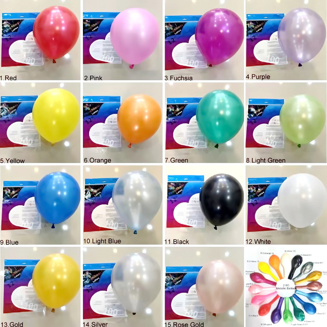 Globo de la perla 12-inch (color mezclado)-100 pcs/bag