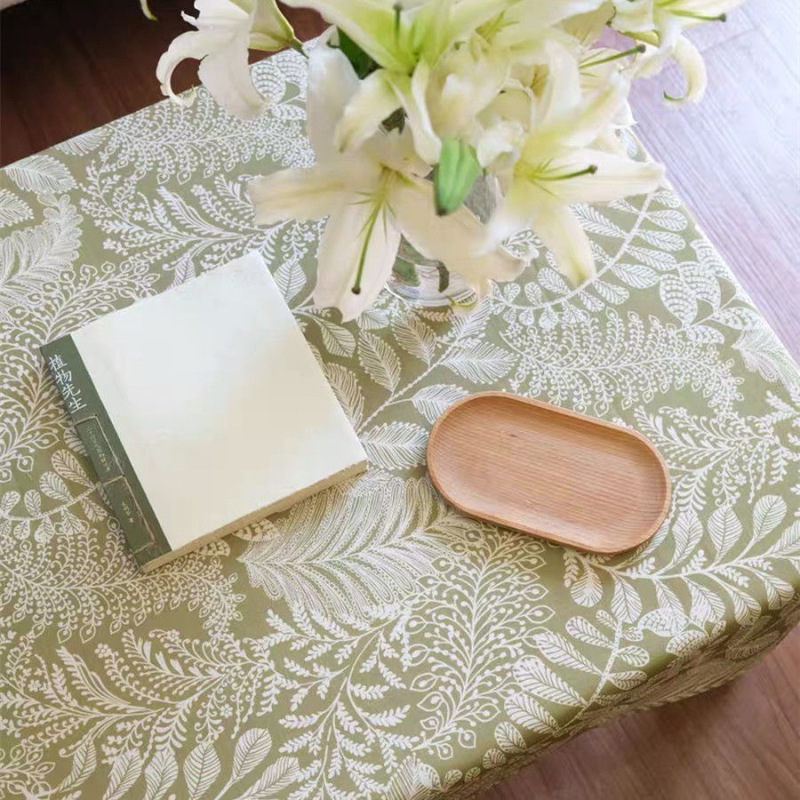Wholesale tablecloth spring green plant tablecloth printing plant vintage ins shooting background cloth decorative coffee table Wholesale tablecloth spring green plant tablecloth printing plant vintage ins shooting background cloth decorative coffee table