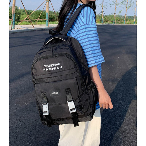 Double Shoulder Backpack for Middle School, High School, and University Students - Casual, Unisex, Outdoor Travel - Korean Style, Versatile