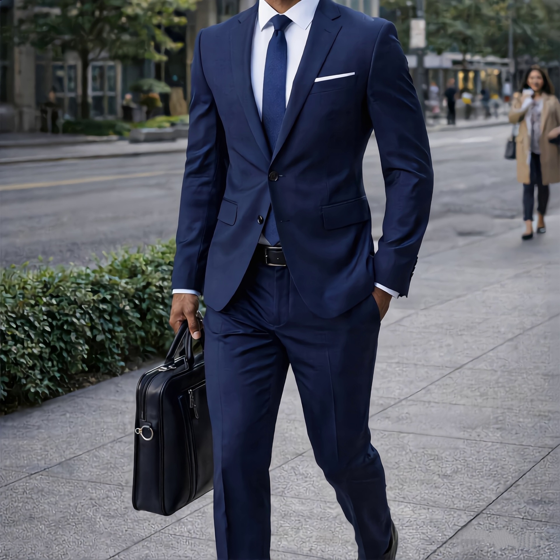 2026 Amazon Cross-Border European and American Business Casual Suit Set for Men, Wedding Groom Professional Two-Piece Suit