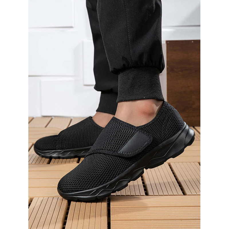 Vip Cross-Border Domestic Sales Buckle Mesh Ultra-Light Shoes for Men and Women, Popular Model Suitable for Swollen Feet, Wide Feet, Breathable Mesh Shoes