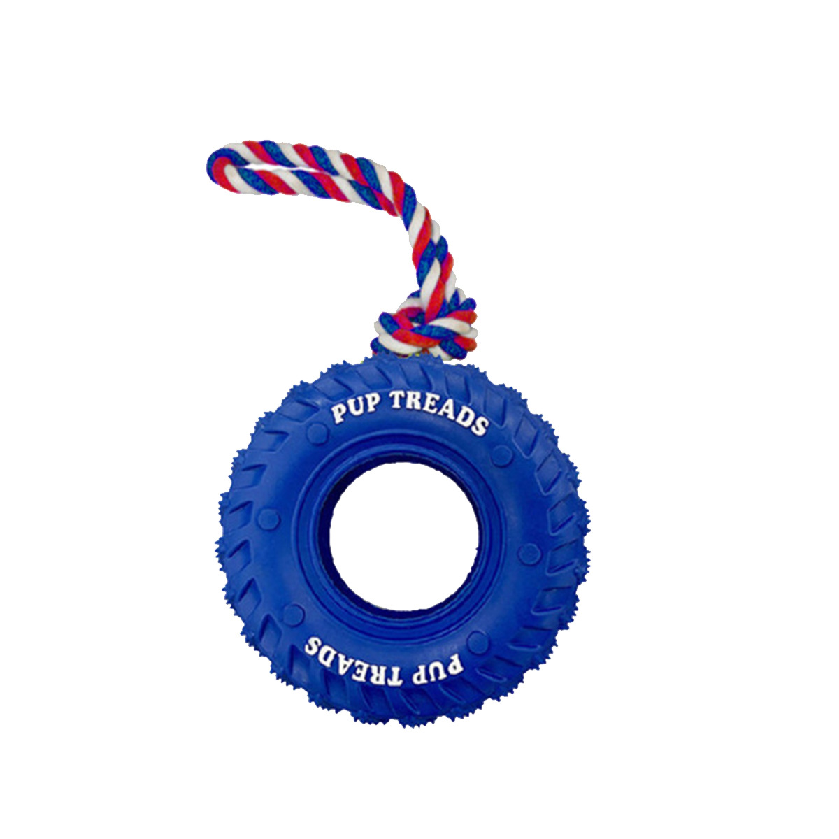 Nuevo juguete transfronterizo de alimentación tibetana con cuerda, neumáticos, dientes molidos, interacción resistente a la mordida, compañía de perros, juguetes de fugas de alimentación, consumo de energía física