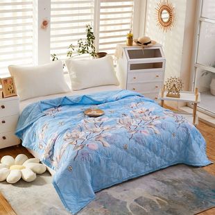 ♔ Summer Quilt Student Dormitory Single Thin Quilt Pure Washed Cotton 2024 New Style [] Summer Air Conditioning Summer Cool