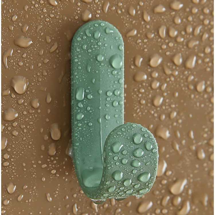 Simple gancho en forma de J estilo nórdico de pared sin perforación gancho casero sin trazas gancho de gorra mini puerta detrás del gancho adhesivo