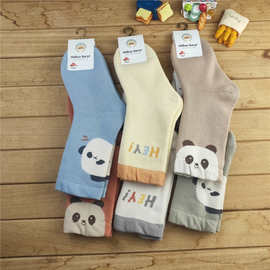 2024尼多熊冬款9253童袜可爱熊猫加厚保暖雪地男童女童毛圈袜批发