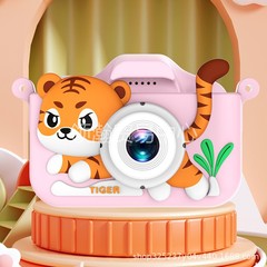 新しいクロスボーダー子供用カメラ、フロントとリアのデュアルカメラ、高精細写真、写真撮影可能なデジタルカメラ、ビデオ録画、漫画のかわいらしさ