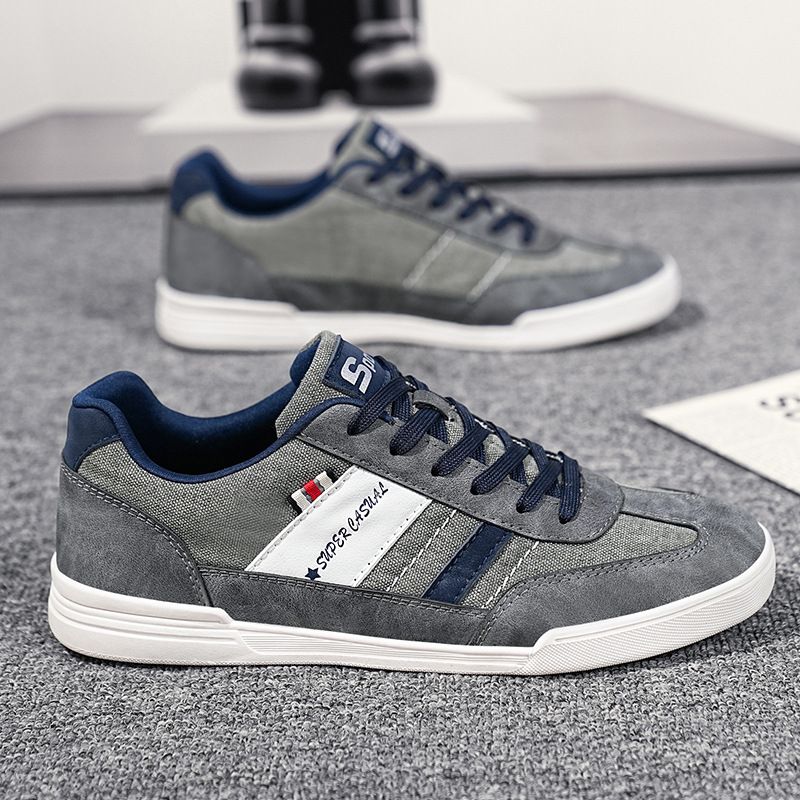 Zapatos de hombre de tamaño king size 45 y 48 zapatos de skate de hombre con un pedazo de tela casual zapatos de conducción de papás suaves