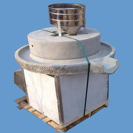 豆浆石磨机芝麻酱电动石磨 砂岩石米浆石磨机图片