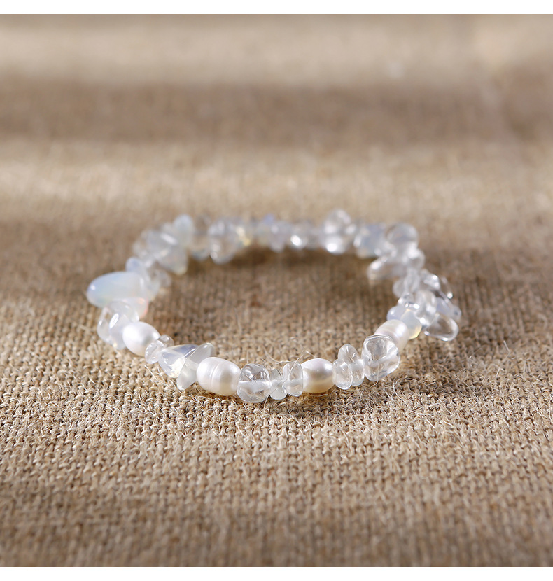 Sweet Geometric Crystal stone Pearl Bracelets 1 Piece