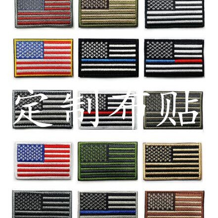 Outdoor embroidery label glue flag embroidery beauty embroidery badge embroidery seal hot selling cloth patch emblem cross-border goods Velcro