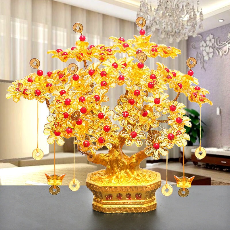 Handmade Beaded Money Tree Material Package to Make Ornaments Dragon Crafts DIY Weaving Adult Money Tree