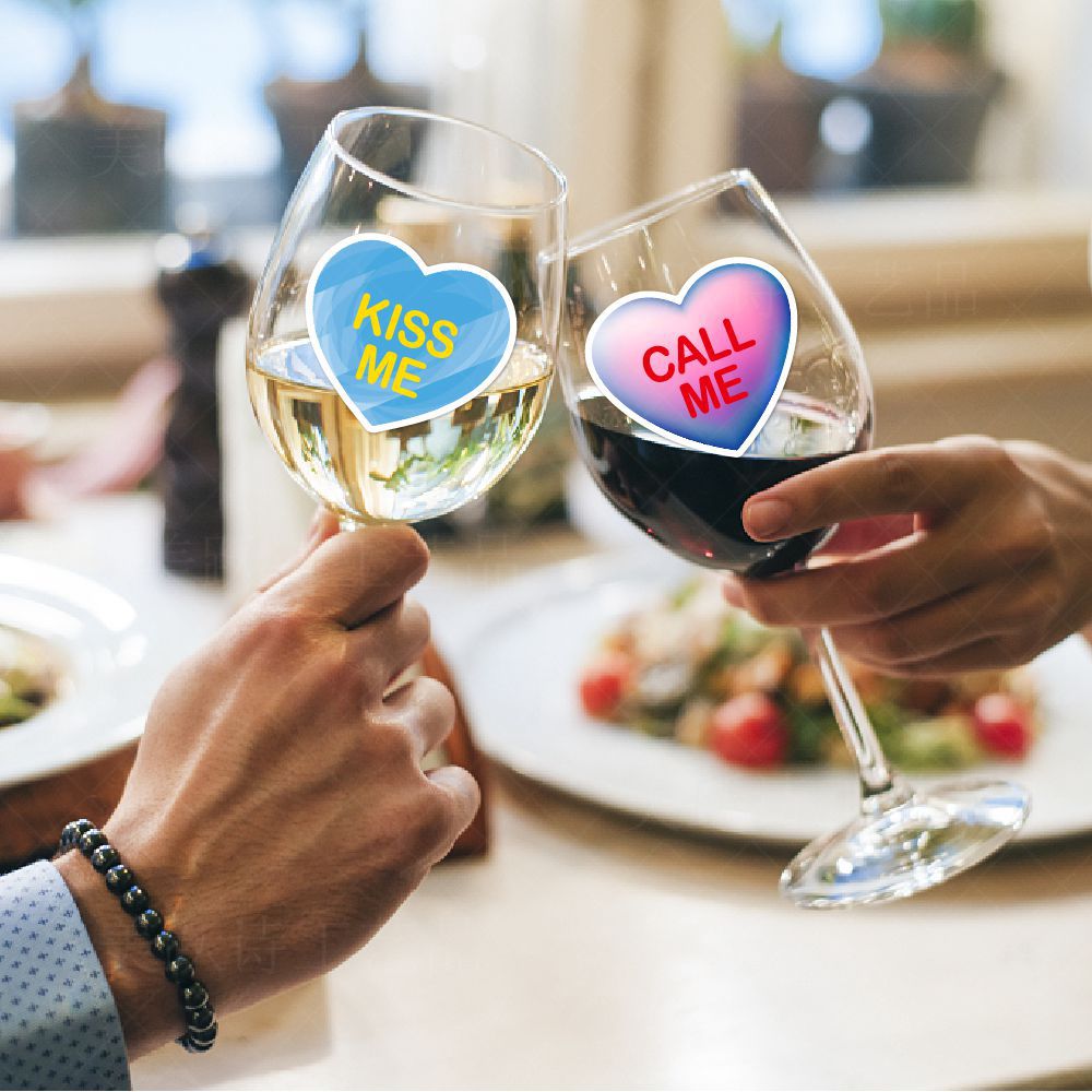 2024 Día de San Valentín fiesta decoración creativa pegatinas boda compromiso sobre sellado pegatinas adhesivas