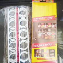 厨房调味罐置物架简易瓶口夹子塑料收纳架厨房夹两色胶