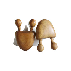 Green Sandalwood Nose Scraper Massager Snail Relieves Nasal and Eye Fatigue Acupoint Massage Scraper Made of Argentine Green Sandalwood