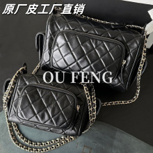 原厂皮小香24k相机包菱格链条保龄球单肩斜挎迷你腋下包化妆包女